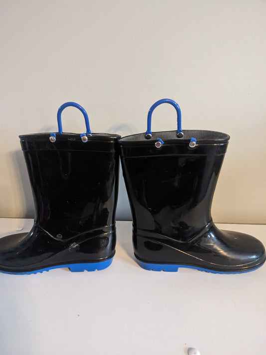 Black and blue rain boots size 12c