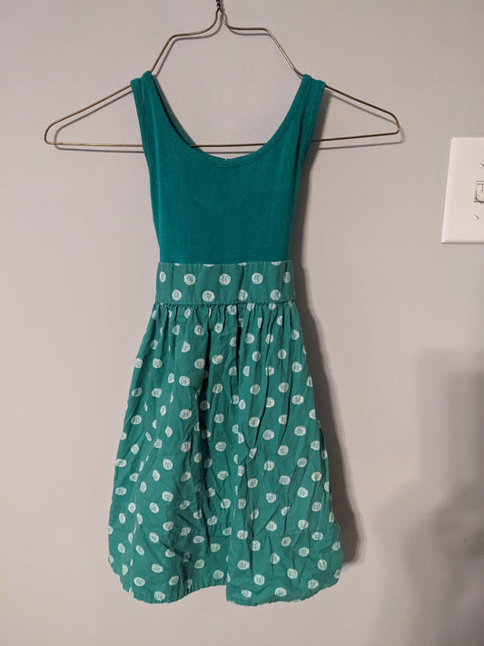 Green polka dot dress size 3t