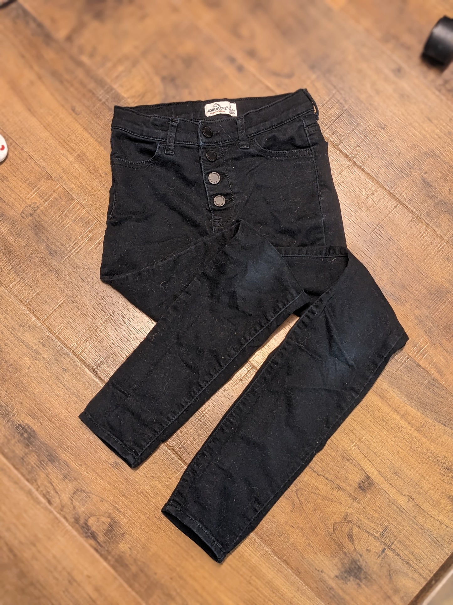 Jordache black high waisted jeans size 12